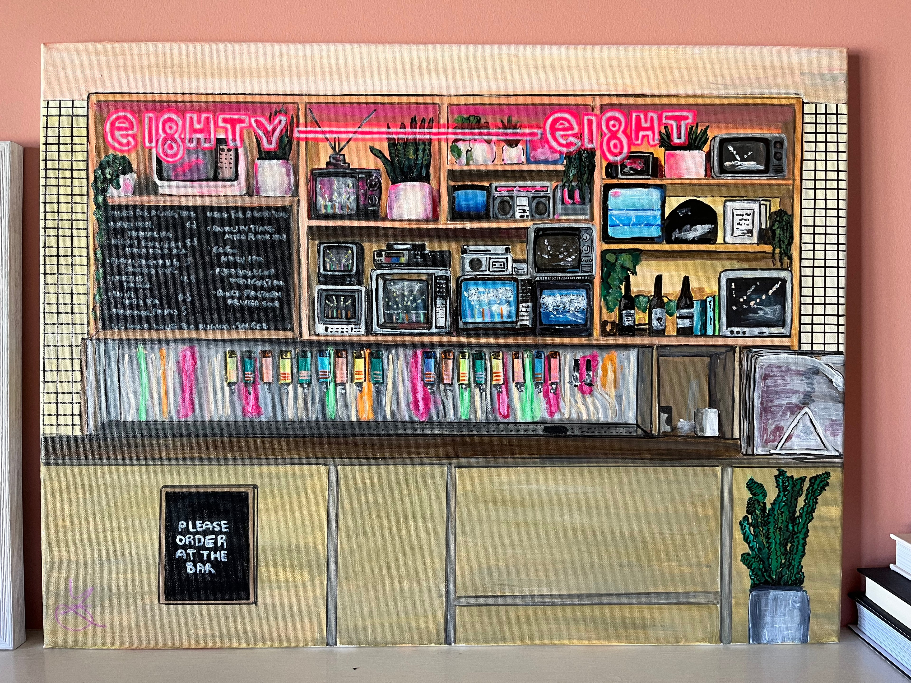 Eighty Eight Brewing Co Original Painting