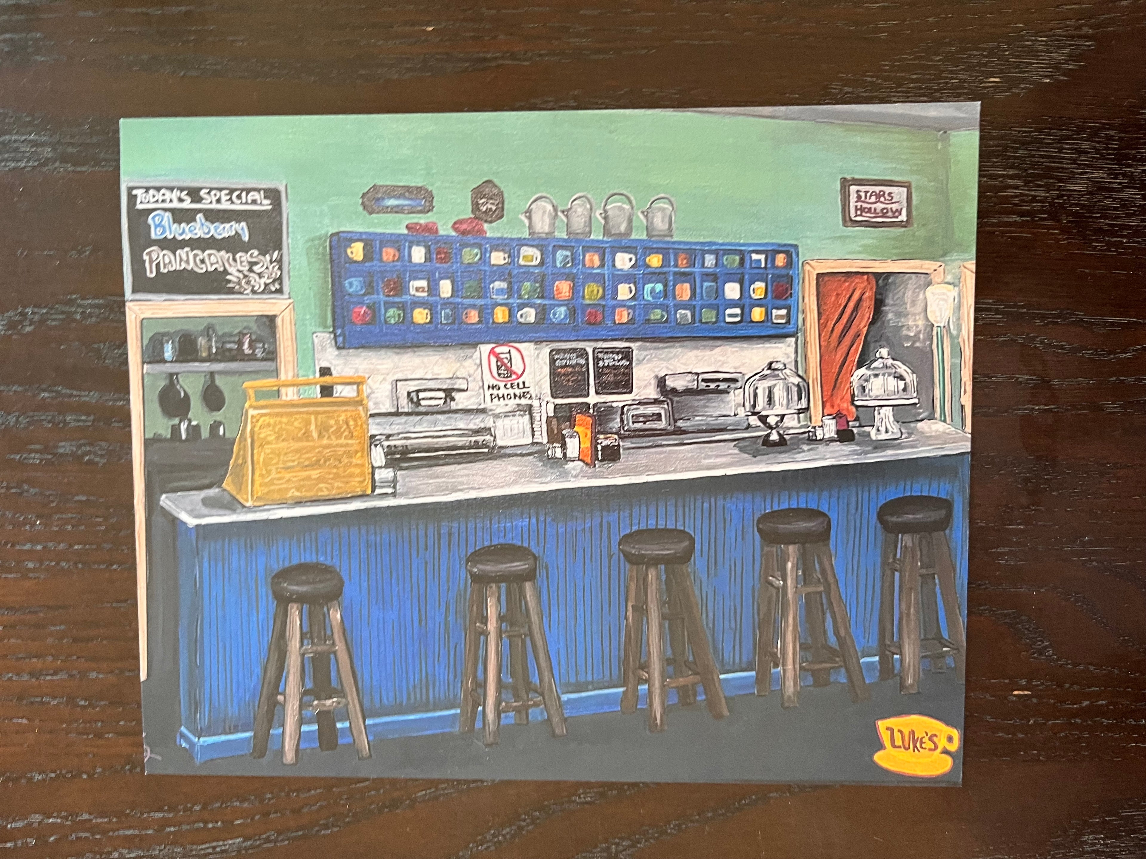 Luke's Diner Art Print