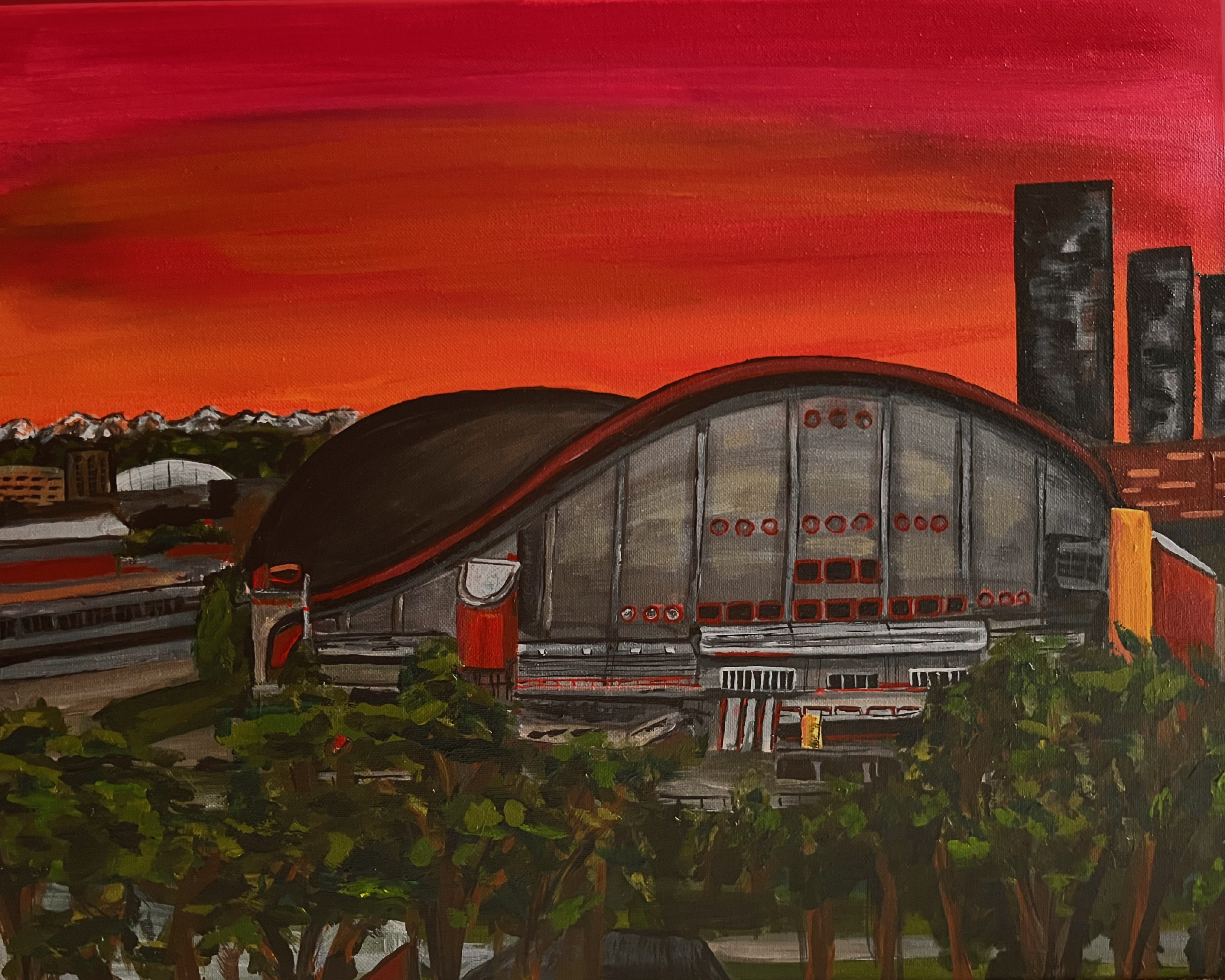 Saddledome Art print